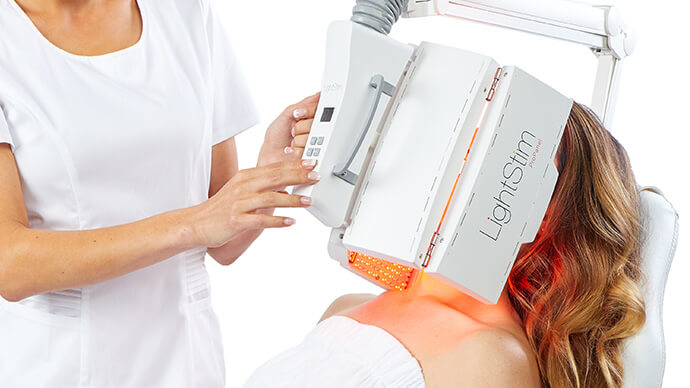 LED Light Therapy Procedure In Progress