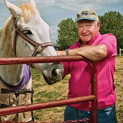Older man with horse